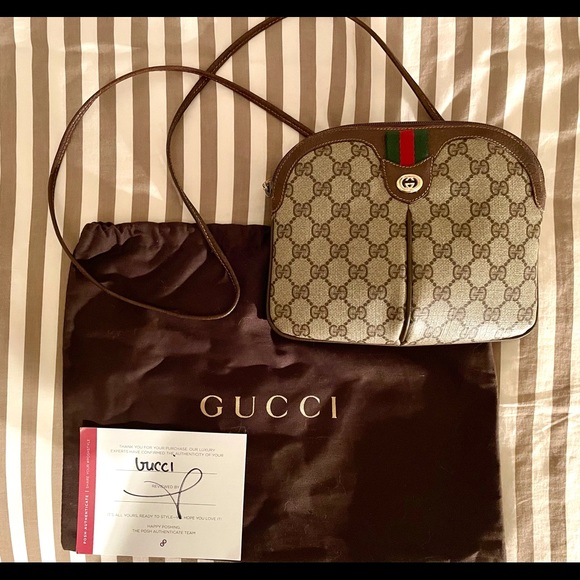 Authentic Vintage Monogram Gucci Crossbody Bag - Picture 2 of 12